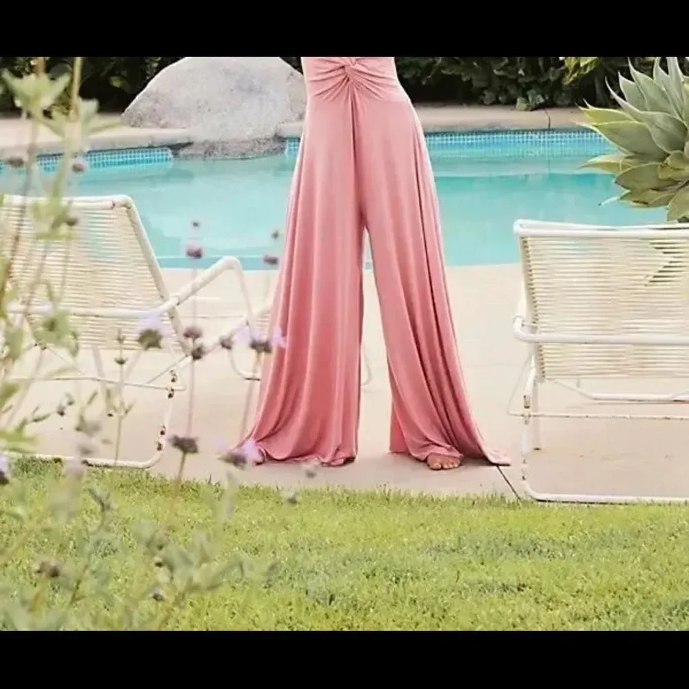 Free People Beach Harlow Wide Leg One Piece Jumpsuit Women's